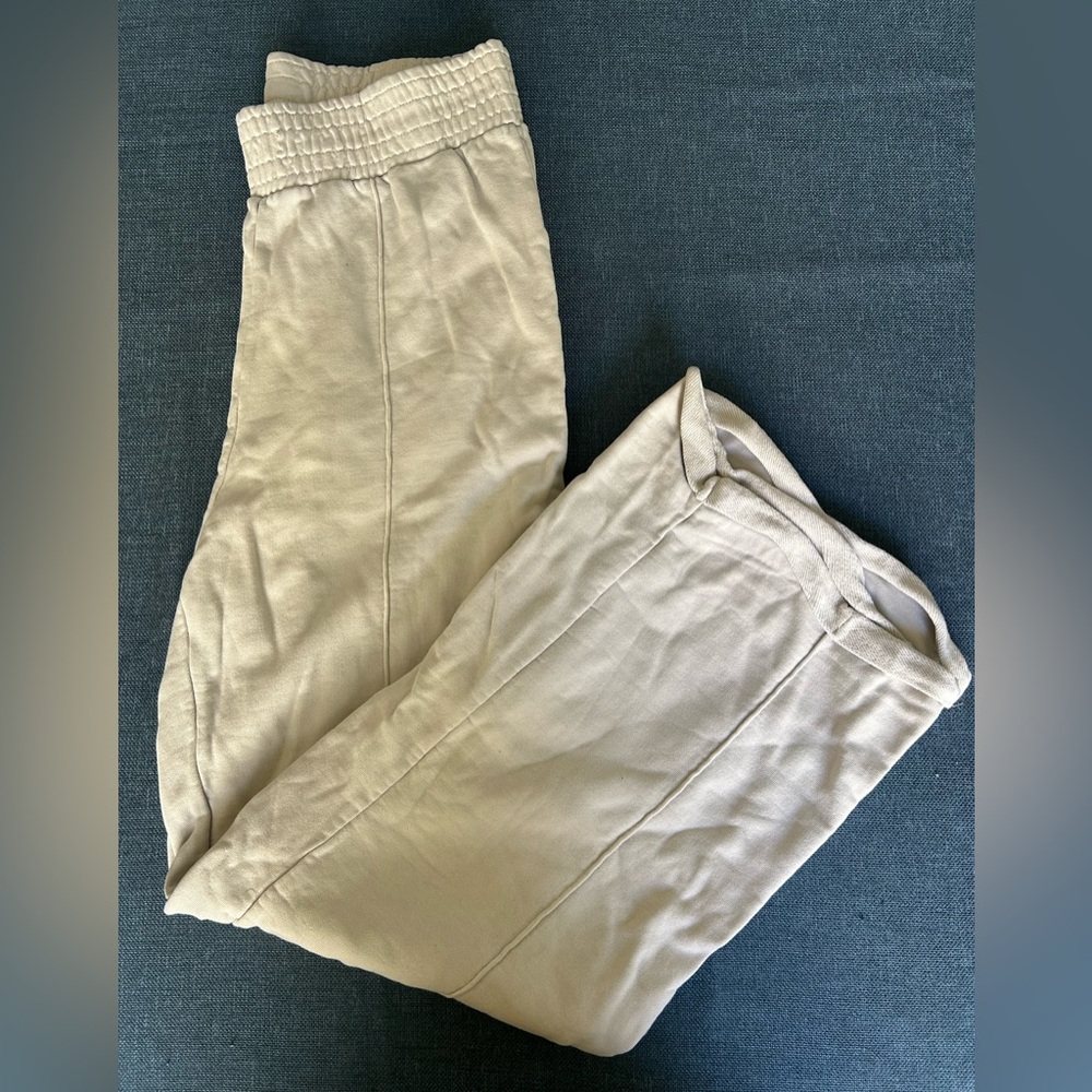 Free People Cream Sweatpants